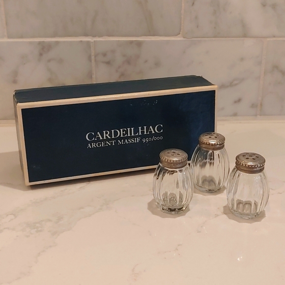 Christofle Cardeilhac Sterling Silver (0.950) Salt Shakers Vintage from France - Picture 1 of 11